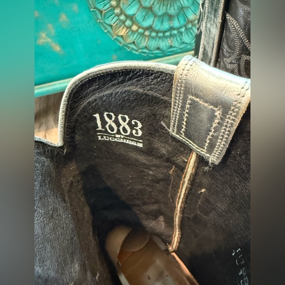 Lucchese men’s lizard wingtip studded boot size 10 - Picture 12 of 15